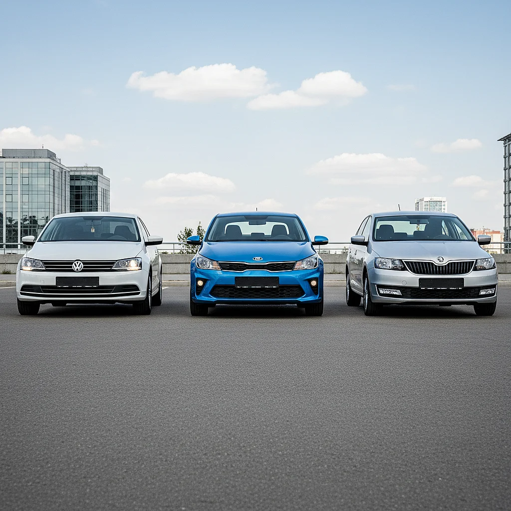 Сравниваем лидеров рынка: Volkswagen Jetta, Kia Rio, Skoda Rapid и другие